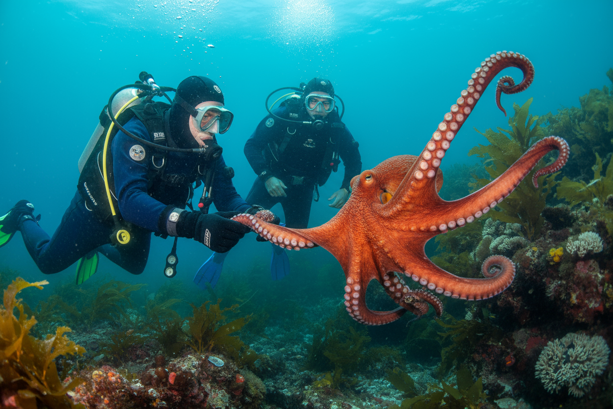 문어가 조금 웃을 수 있어?